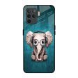 Adorable Baby Elephant Glass Case For Oppo F19 Pro Discount