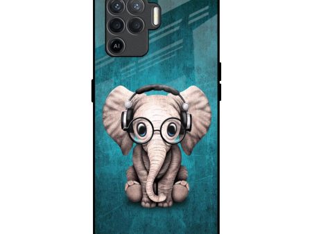 Adorable Baby Elephant Glass Case For Oppo F19 Pro Discount