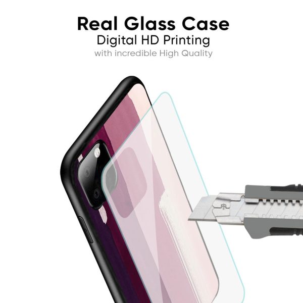 Brush Stroke Art Glass Case for Oppo A96 Fashion