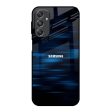 Blue Rough Abstract Glass Case for Samsung Galaxy M34 5G Online Sale