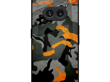 Camouflage Orange Glass Case For Nothing Phone 2a 5G Hot on Sale