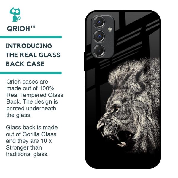 Brave Lion Glass Case for Samsung Galaxy F34 5G For Discount