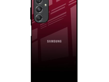 Wine Red Glass Case For Samsung Galaxy M34 5G Online Hot Sale