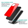 Blood Red Glass Case for Oppo A36 Fashion