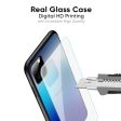 Blue Rhombus Pattern Glass Case for Oppo F19 Pro Fashion