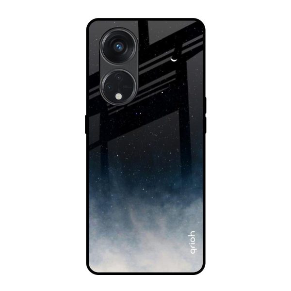 Black Aura Glass Case for Oppo Reno8T 5G Hot on Sale