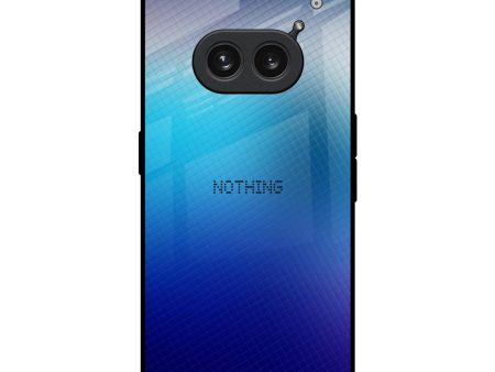 Blue Rhombus Pattern Glass Case for Nothing Phone 2a 5G on Sale