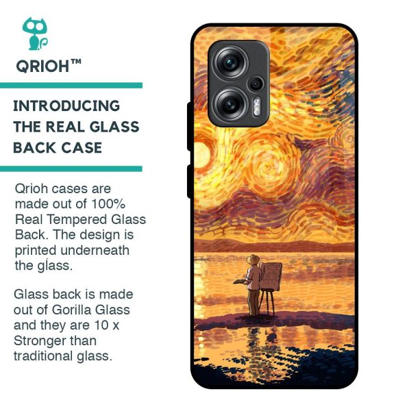 Sunset Vincent Glass Case for Redmi K50i 5G Online Sale