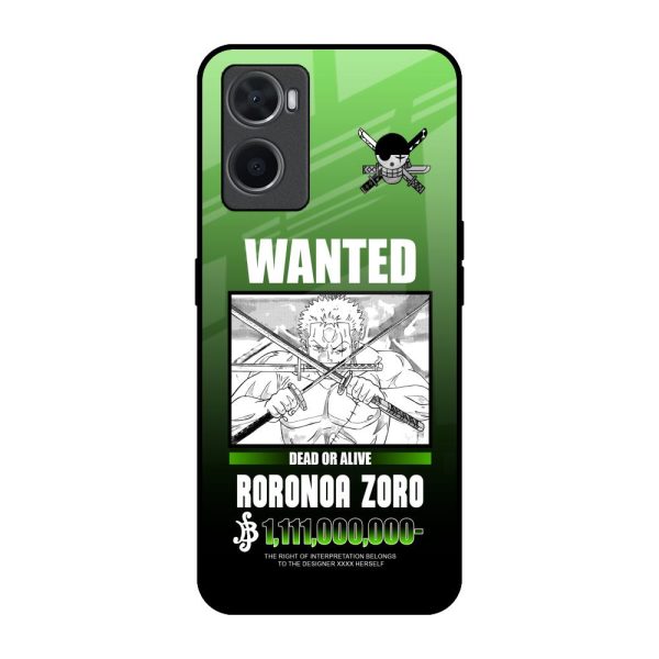 Zoro Wanted Glass Case for Oppo A96 For Sale