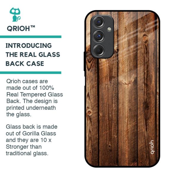 Timber Printed Glass Case for Samsung Galaxy F34 5G For Cheap