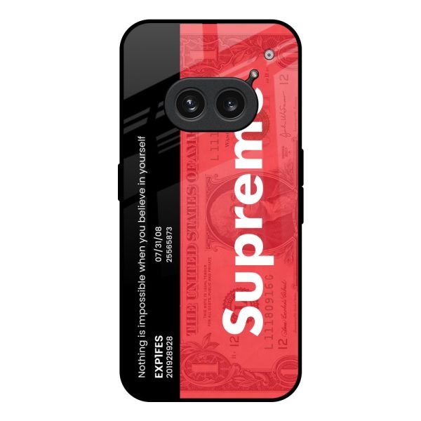 Supreme Ticket Glass Case for Nothing Phone 2a 5G For Sale