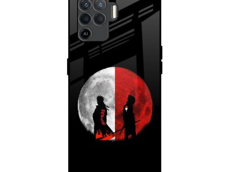 Anime Red Moon Glass Case for Oppo F19 Pro For Discount