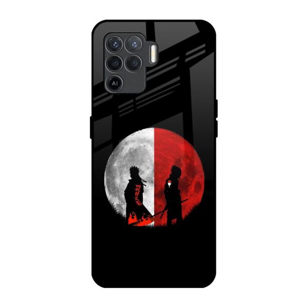 Anime Red Moon Glass Case for Oppo F19 Pro For Discount