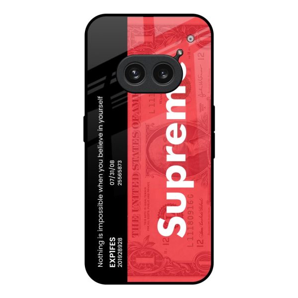 Supreme Ticket Glass Case for Nothing Phone 2a Plus Fashion