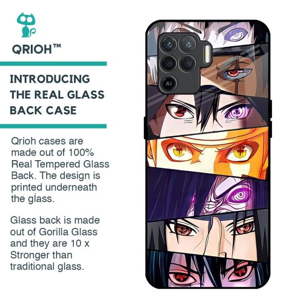 Anime Eyes Glass Case for Oppo F19 Pro Fashion