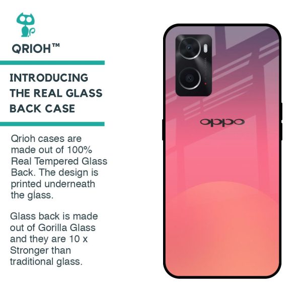 Sunset Orange Glass Case for Oppo A36 For Discount