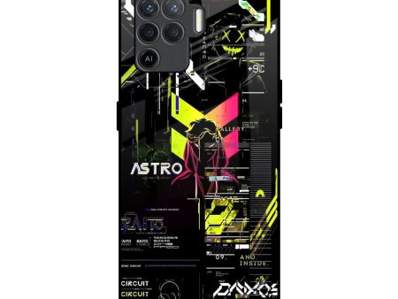 Astro Glitch Glass Case for Oppo F19 Pro on Sale