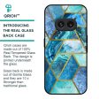 Turquoise Geometrical Marble Glass Case for Nothing Phone 2a Plus Hot on Sale