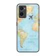 Travel Map Glass Case for Oppo A96 Online now