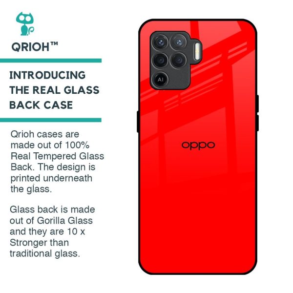 Blood Red Glass Case for Oppo F19 Pro For Discount