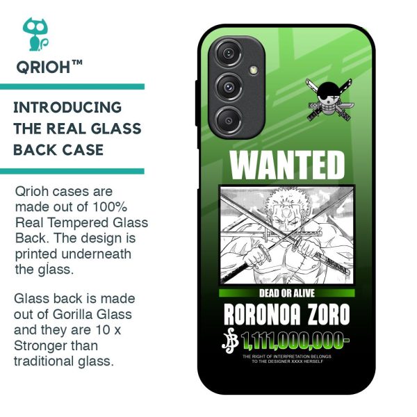 Zoro Wanted Glass Case for Samsung Galaxy M34 5G Sale