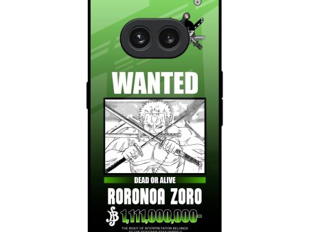 Zoro Wanted Glass Case for Nothing Phone 2a Plus Online