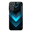 Vertical Blue Arrow Glass Case For Samsung Galaxy M34 5G Online now