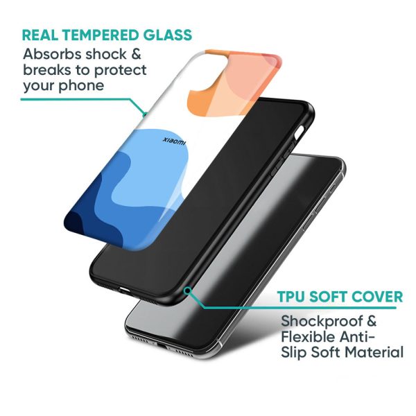 Wavy Color Pattern Glass Case for Xiaomi Redmi K20 For Cheap