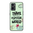 Travel Stamps Glass Case for Oppo A96 Fashion