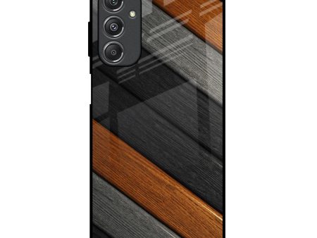 Tri Color Wood Glass Case for Samsung Galaxy M34 5G Online Hot Sale