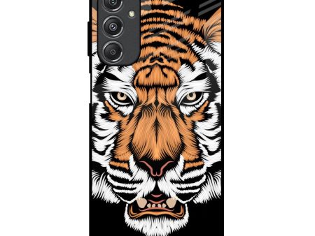 Angry Tiger Glass Case For Samsung Galaxy M34 5G Online now