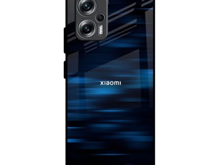 Blue Rough Abstract Glass Case for Redmi K50i 5G Discount