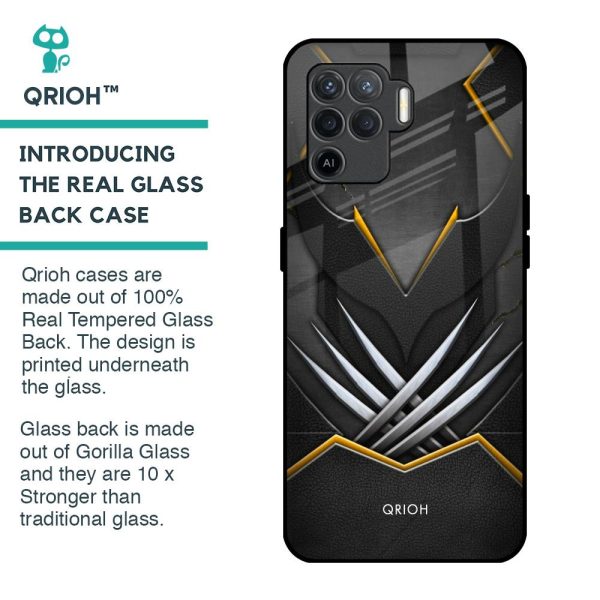 Black Warrior Glass Case for Oppo F19 Pro Cheap