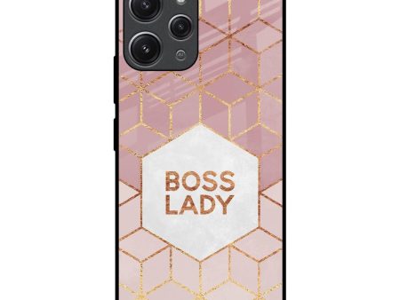 Boss Lady Glass Case for Redmi 12 Online Hot Sale