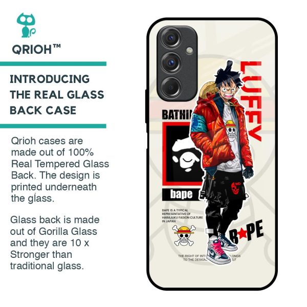 Bape Luffy Glass Case for Samsung Galaxy F34 5G Online now