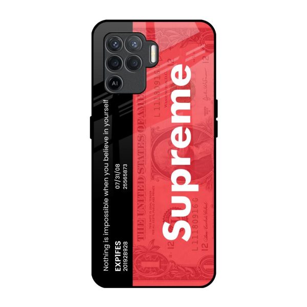 Supreme Ticket Glass Case for Oppo F19 Pro Online Hot Sale