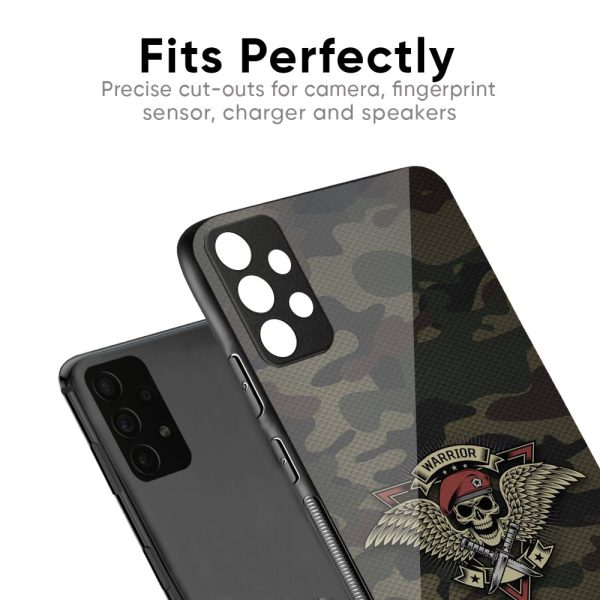 Army Warrior Glass Case for Oppo A36 Online Sale