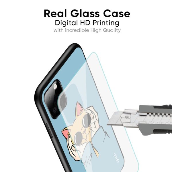 Adorable Cute Kitty Glass Case For Redmi 12 For Discount