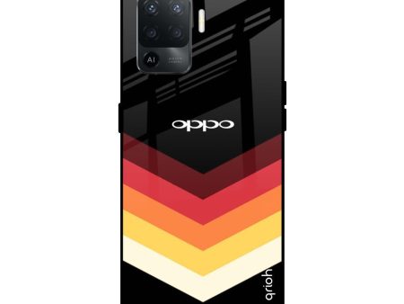 Abstract Arrow Pattern Glass Case For Oppo F19 Pro Fashion