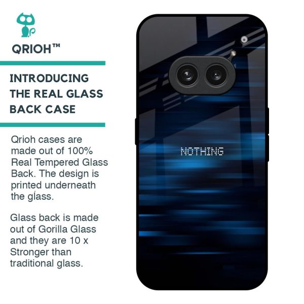 Blue Rough Abstract Glass Case for Nothing Phone 2a 5G Supply