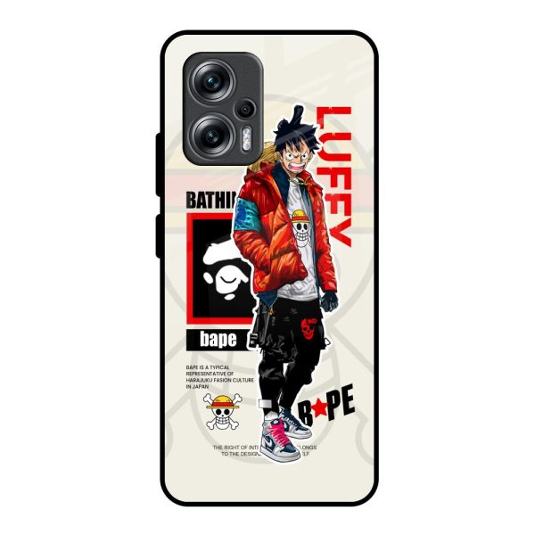 Bape Luffy Glass Case for Redmi K50i 5G Supply