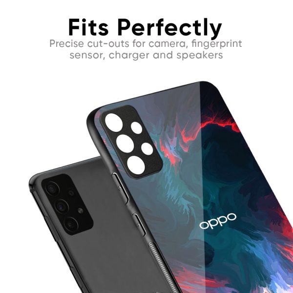 Brush Art Glass Case For Oppo F19 Pro Discount