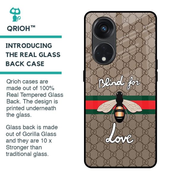 Blind For Love Glass Case for Oppo Reno8T 5G Hot on Sale