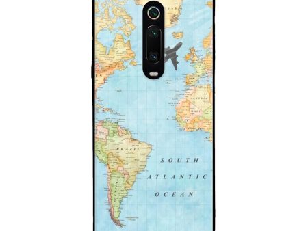 Travel Map Glass Case for Xiaomi Redmi K20 Discount