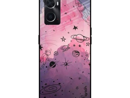 Space Doodles Glass Case for Oppo A36 Online