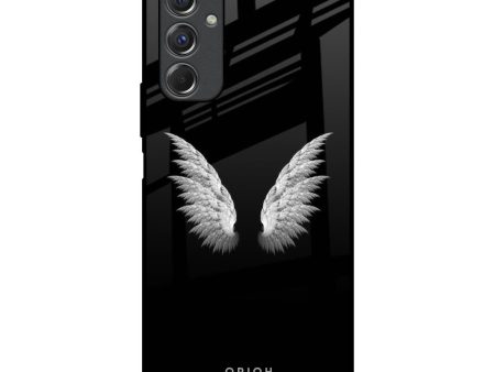 White Angel Wings Glass Case for Samsung Galaxy F34 5G Sale