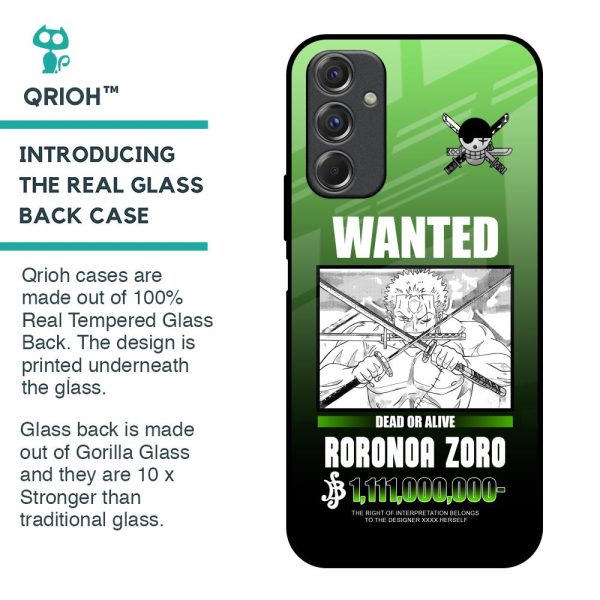 Zoro Wanted Glass Case for Samsung Galaxy F34 5G Sale