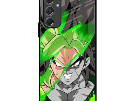 Anime Green Splash Glass Case for Samsung Galaxy F34 5G Supply