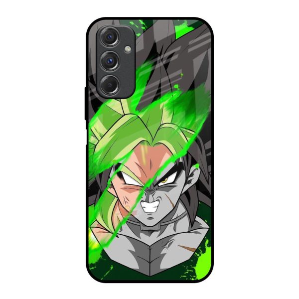 Anime Green Splash Glass Case for Samsung Galaxy F34 5G Supply