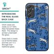 Blue Cheetah Glass Case for Samsung Galaxy M34 5G Cheap